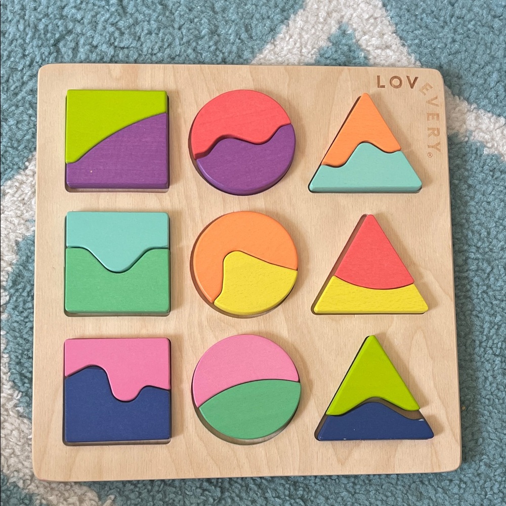 Lovevery Color Shape Puzzle — Multicolor Wooden Learning Toy